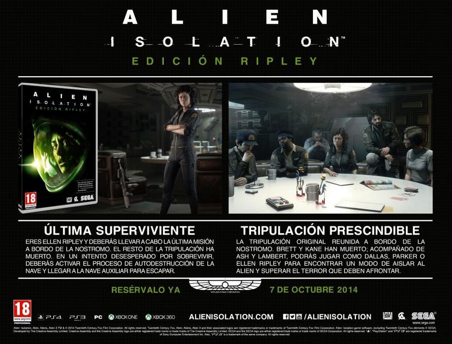 Alien Isolation Edicion Ripley