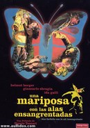 Una mariposa con las alas ensangrentadas