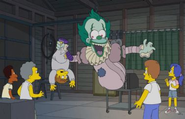 Imágenes del especial de Halloween de Los Simpsons que homenajea a "IT"