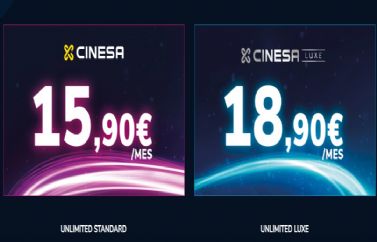 Cinesa lanza su Tarifa Plana. Cine sin límites desde 15,90€/mes