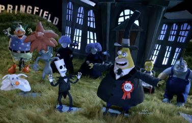 Los Simpsons homenajean a 'Pesadilla antes de Navidad' con una espectacular parodia en stop-motion para Halloween