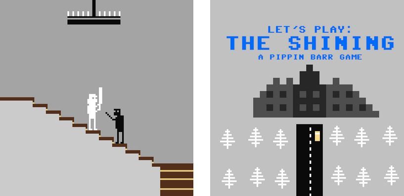 Crean un videojuego de "El Resplandor" con estética de la Atari 2600