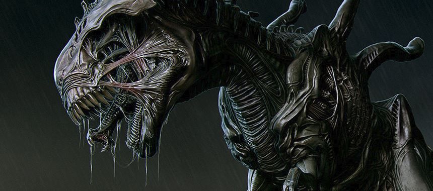 Un artista diseña un cruce entre Xenomorfo y T-Rex (y el resultado es espectacular)