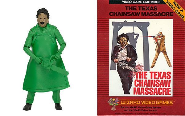 NECA anuncia una figura de Leatherface inspirada en el videojuego de la Atari 2600