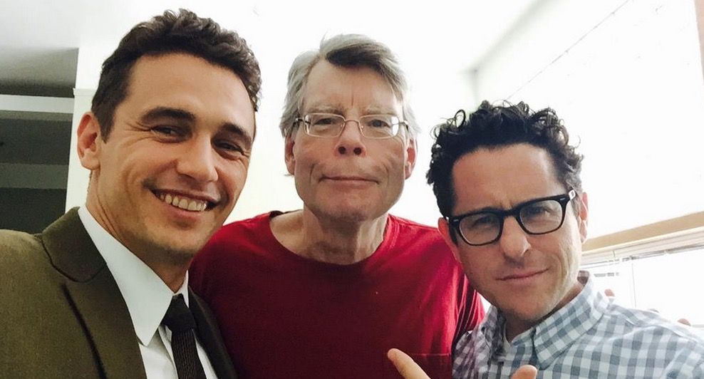 Stephen King, J.J.Abrams y James Franco en el rodaje de "22/11/63"