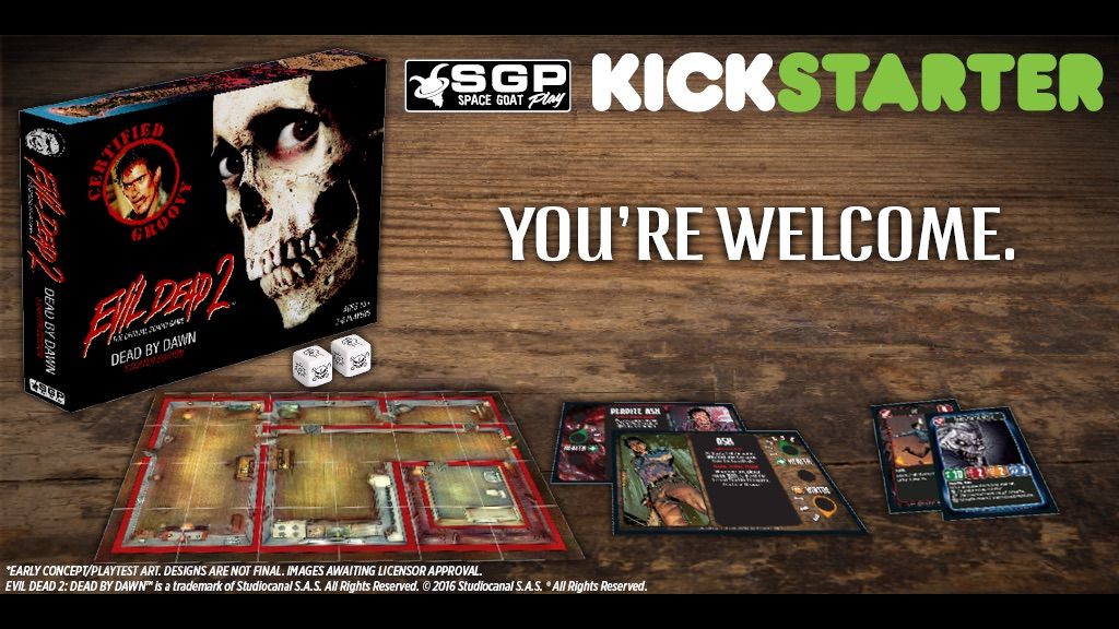 El juego de mesa de "Terrorificamente Muertos" consigue financiación en sólo dos días