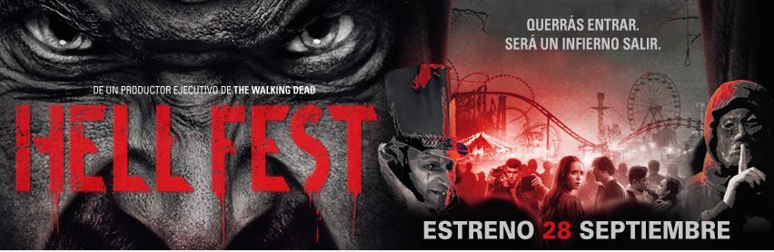 "Hell Fest": Póster español del slasher que llegará a los cines el 28 de septiembre