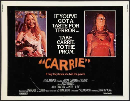 Retro: Imágenes promocionales de "Carrie" de Brian de Palma