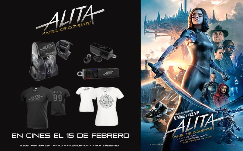 Sorteamos packs de merchandising de 'Alita: Ángel de Combate' 