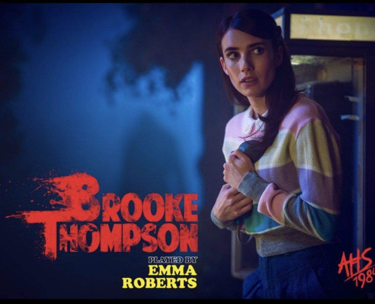 Una ristra de posters de personajes de "American Horror Story: 1984"