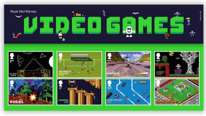 Reino Unido lanza una edición de sellos conmemorativos de videojuegos clásicos