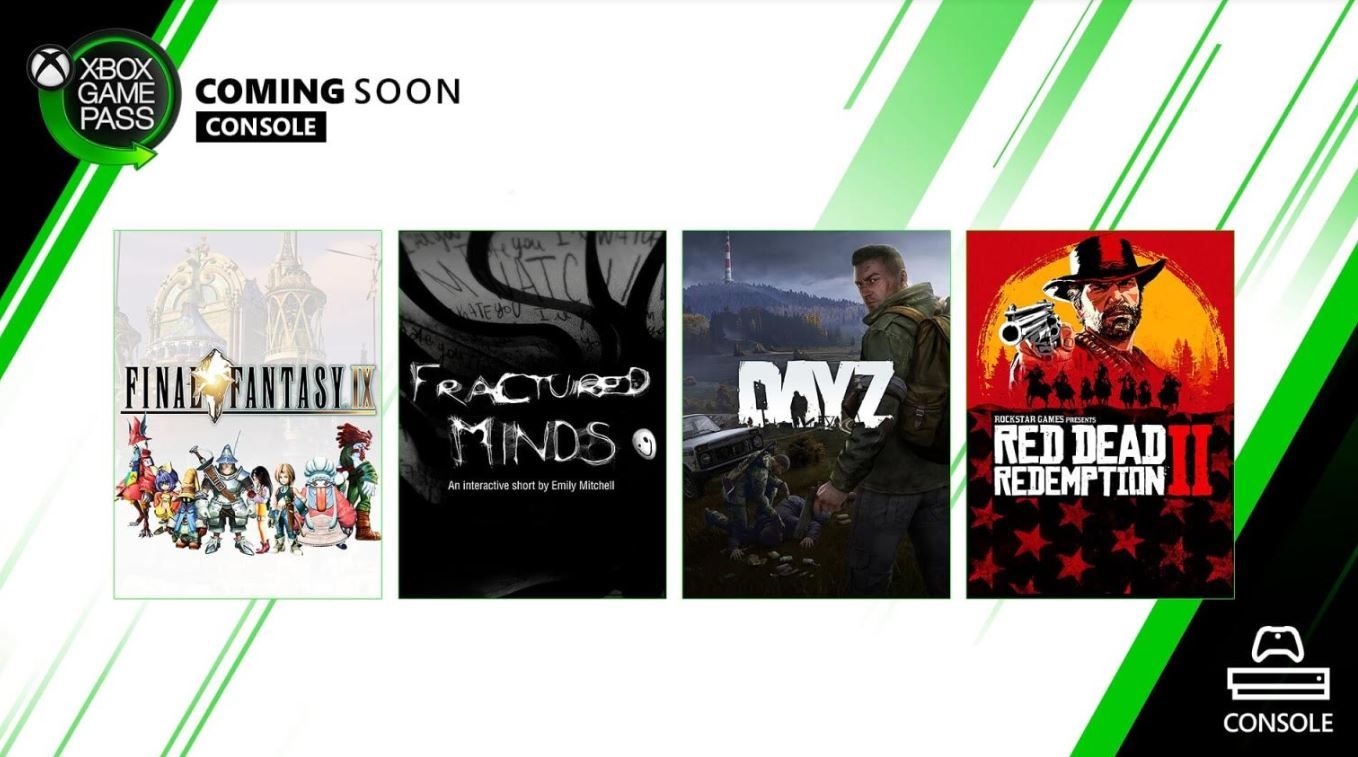 "Red Dead Redemption 2", "Day Z" y "Final Fantasy IX" llegan a Xbox Game Pass