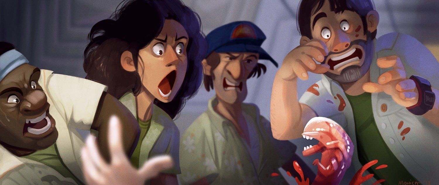 Una artista recrea cómo sería "ALIEN" si la hubiera realizado Pixar