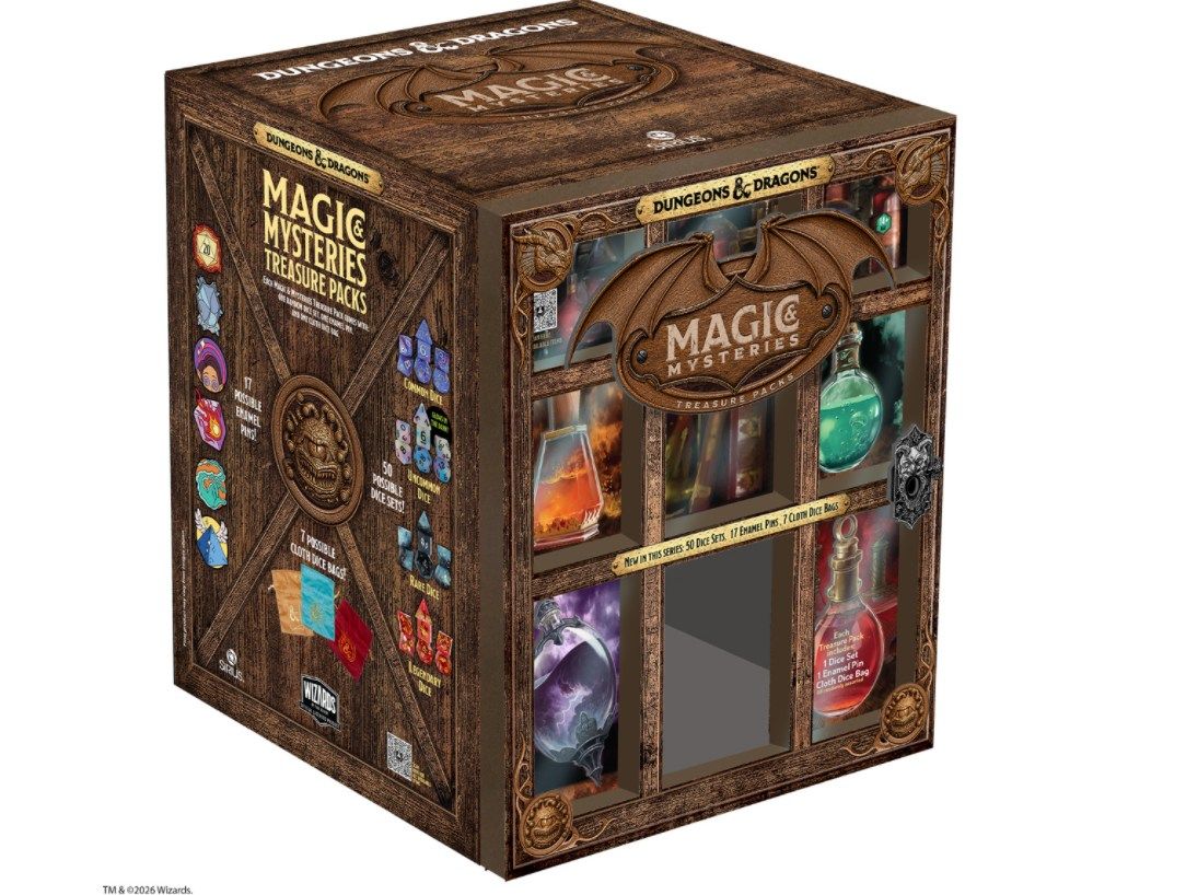 Dungeons & Dragons anuncia una nueva colección de dados mágicos con 50 diseños y accesorios coleccionables