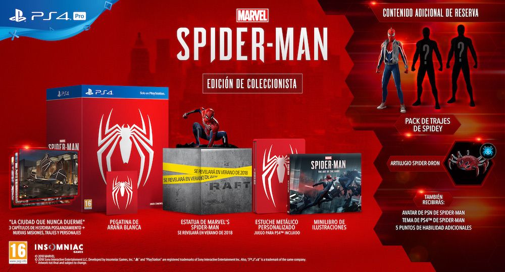 Spiderman PS4 Coleccionista