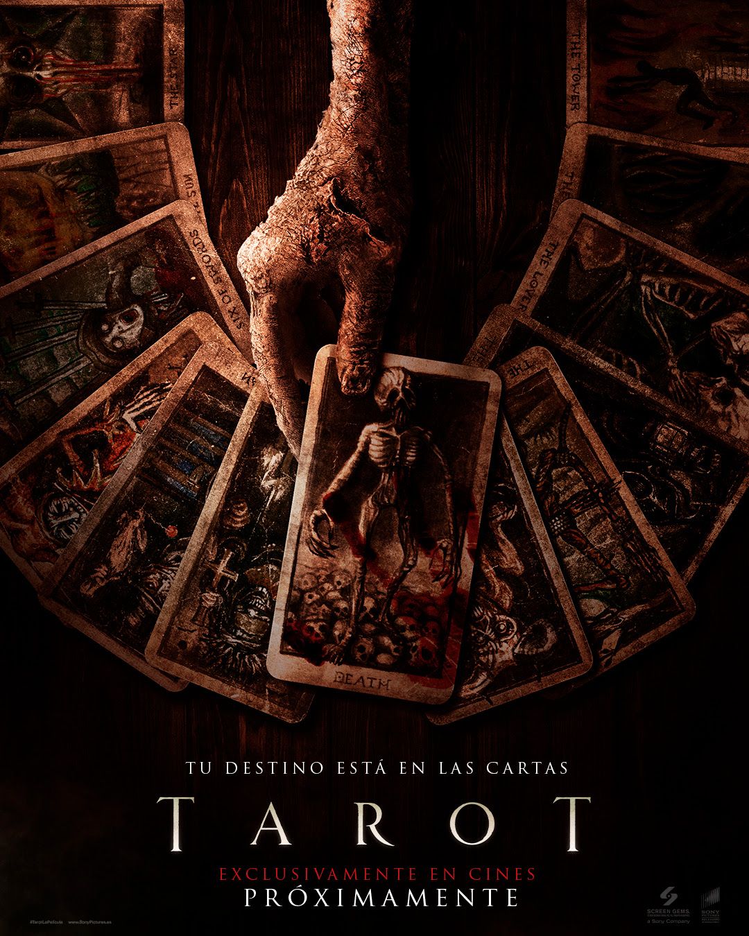 Tráiler español y póster de 'Tarot'. Estreno en cines el 10 de mayo
